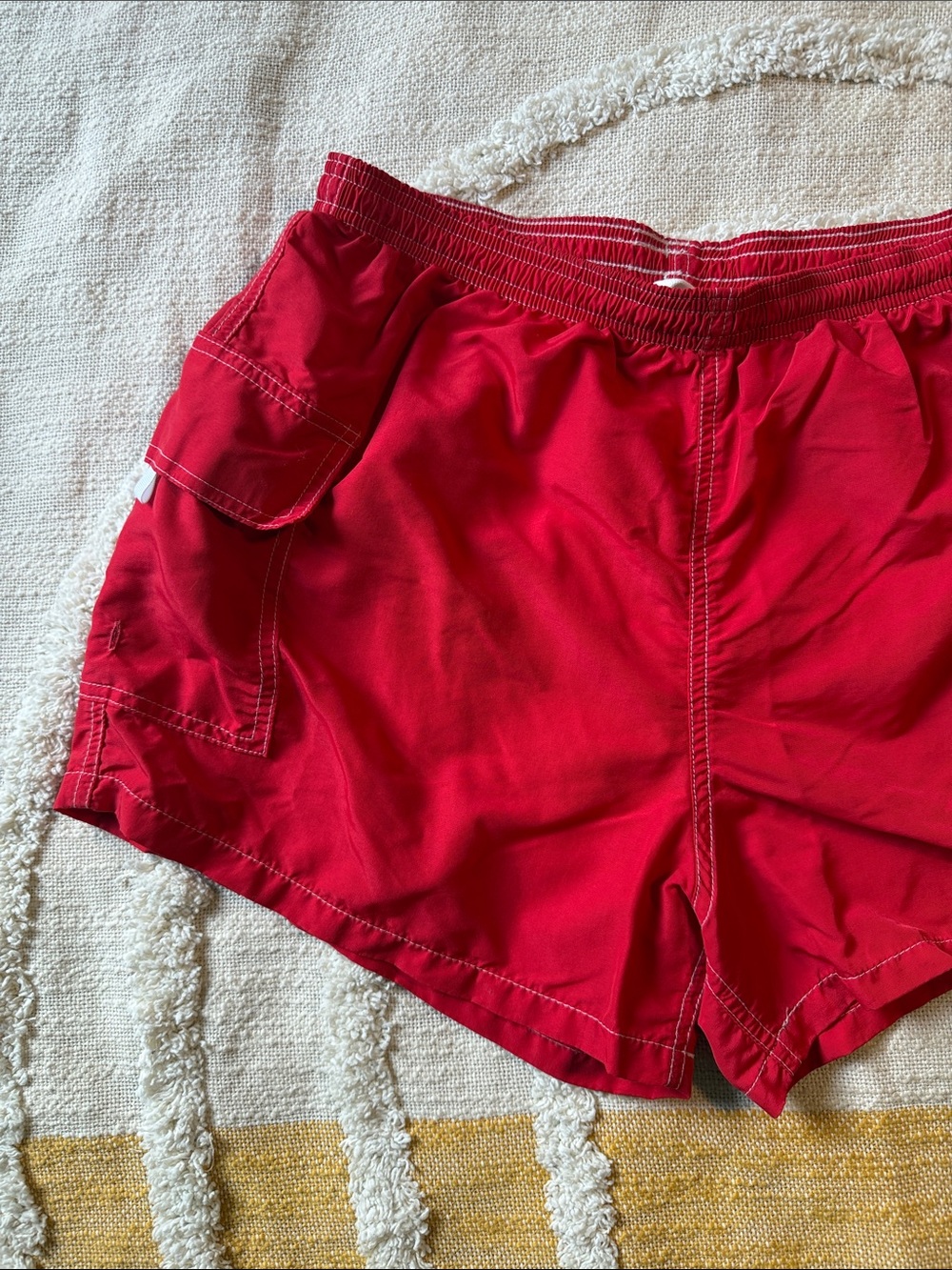Red Women's Swim Coverup Shorts